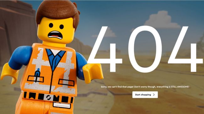 Mẫu trang báo lỗi 404 sáng tạo độc đáo
