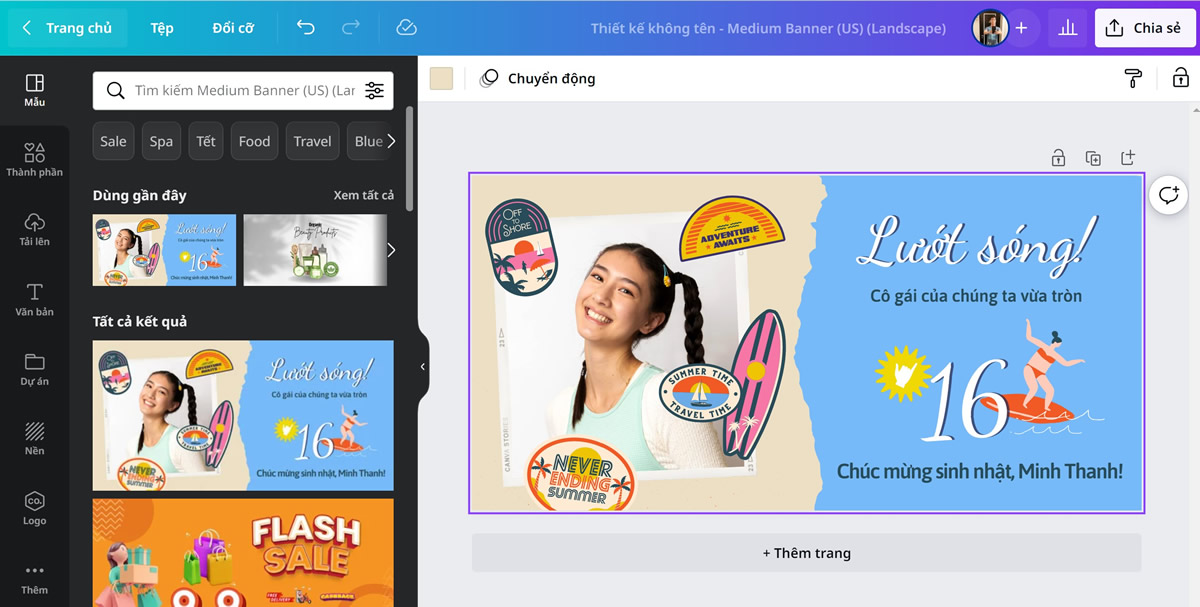 Canva là ứng dụng thiết kế banner phổ biến trên nền web tại Việt Nam