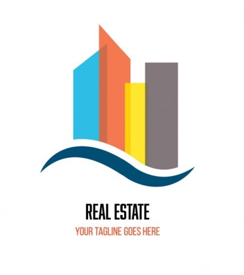 Logo bất động sản nhiều màu sắc